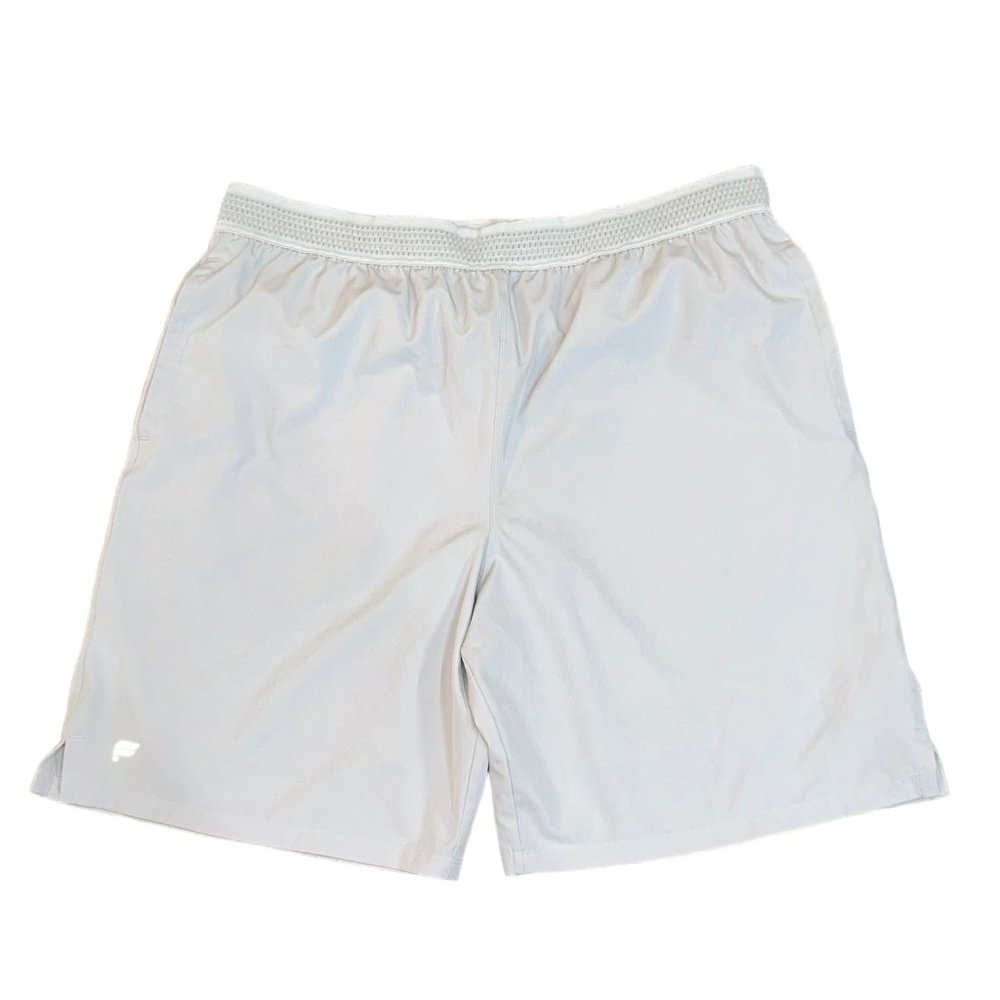 Men's Fabletics Lined 9" Athletic‎ Shorts Cream Size XL
